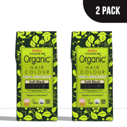 Organic Soft Black Hair Colour Powder (Pack of 2)