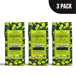 Organic Soft Black Hair Colour Powder (Pack of 3)